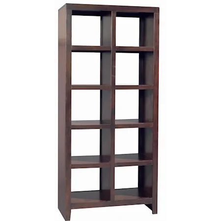 Contemporary 74 Inch Double Sided Display Case